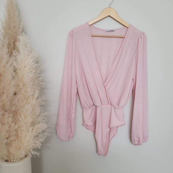 Fashion Nova pastel barbie Pink Bodysuit - Picture 8 of 9